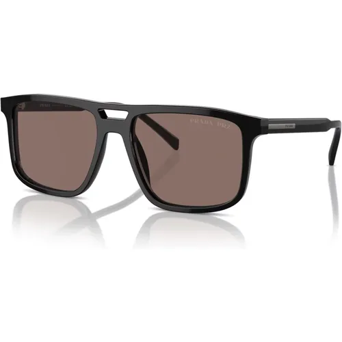 Stylish Polarized Sunglasses Double Bridge , unisex, Sizes: 56 MM - Prada - Modalova
