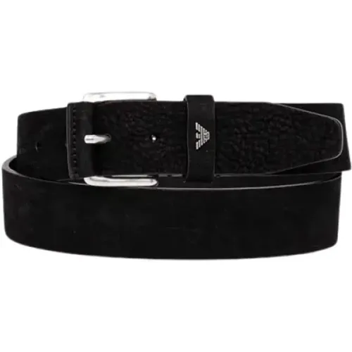 Leather Belt , male, Sizes: 100 CM, 90 CM, 105 CM, 95 CM - Emporio Armani - Modalova