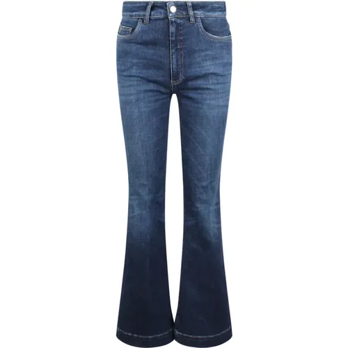 Flare Jeans Regular Fit Reißverschluss , Damen, Größe: W25 - Nine In The Morning - Modalova