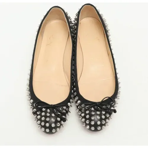 Pre-owned Leather flats , female, Sizes: 5 1/2 UK - Christian Louboutin Pre-owned - Modalova