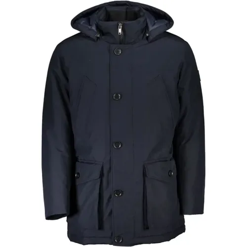 Blaue Kapuzenjacke Osiass Stil - Hugo Boss - Modalova