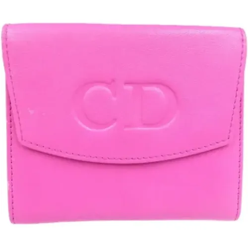 Pre-owned Leather wallets , female, Sizes: ONE SIZE - Dior Vintage - Modalova