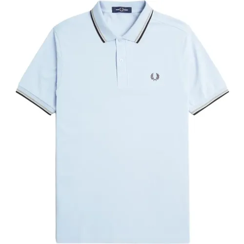 Twin Tipped Polo Shirt,Twin Tipped Shirt Light Ice Grey - Fred Perry - Modalova