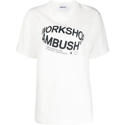 Weißes Baumwollt-Shirt Ambush - Ambush - Modalova