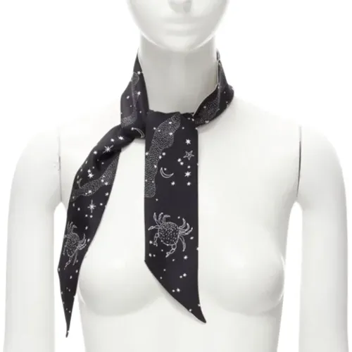 Pre-owned Silk scarves , female, Sizes: ONE SIZE - Dior Vintage - Modalova