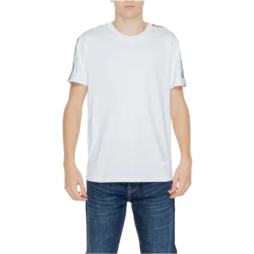 Herren T-Shirt Frühling/Sommer Kollektion 100% Baumwolle , Herren, Größe: L - Moschino - Modalova