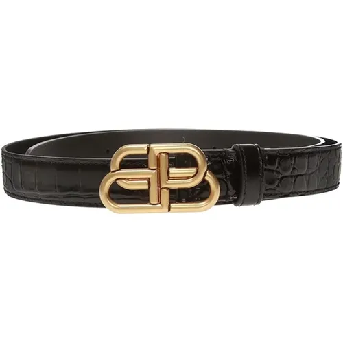 BB Thin Belt , Damen, Größe: 75 CM - Balenciaga - Modalova