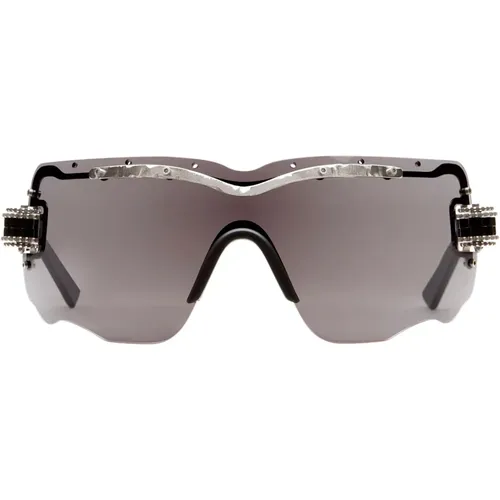 Silver Mask Sunglasses , female, Sizes: ONE SIZE - Kuboraum - Modalova