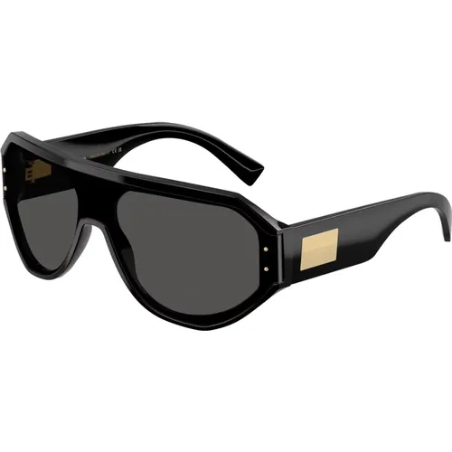 Stilvolle Sonnenbrille Dg4481 Schwarz , Herren, Größe: 47 MM - Dolce & Gabbana - Modalova