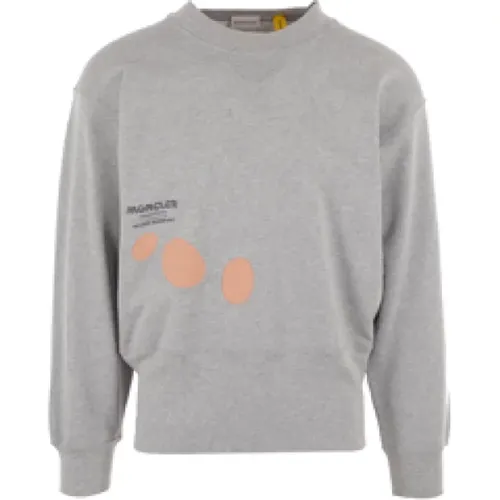 Grey Sweater with Salehe Bembury Collaboration , male, Sizes: L, M, XS, S - Moncler - Modalova