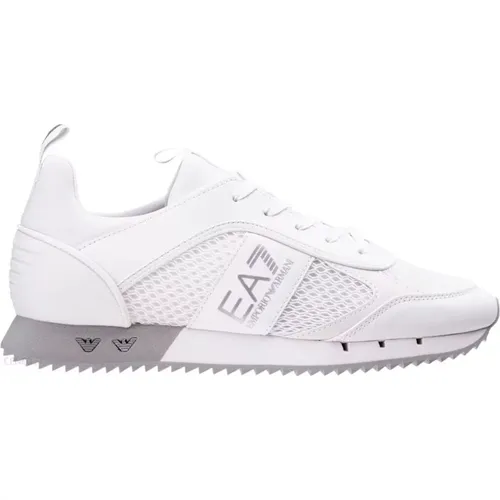 Weiße Herren Sneakers mit Logo , Herren, Größe: 36 EU - Emporio Armani EA7 - Modalova