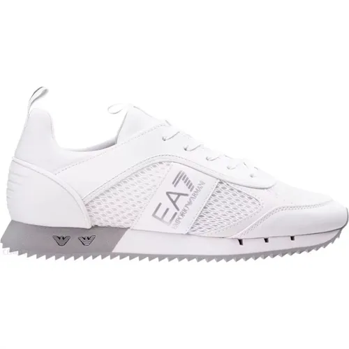 Weiße Herren Sneakers mit Logo , Herren, Größe: 37 1/2 EU - Emporio Armani EA7 - Modalova