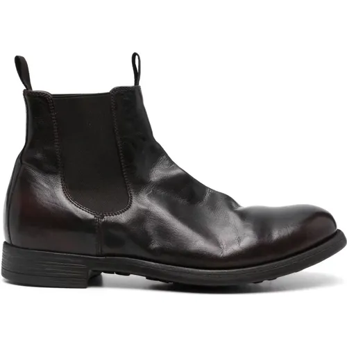 Leder Chelsea Boots mit Gummisohle , Herren, Größe: 41 EU - Officine Creative - Modalova