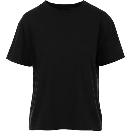 Schwarzes Top T-Shirt , Damen, Größe: XS - Bl'ker - Modalova