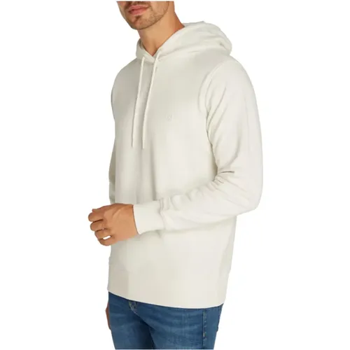 Essentieller Weißer Pullover Minimalistisches Design , Herren, Größe: XS - Calvin Klein - Modalova