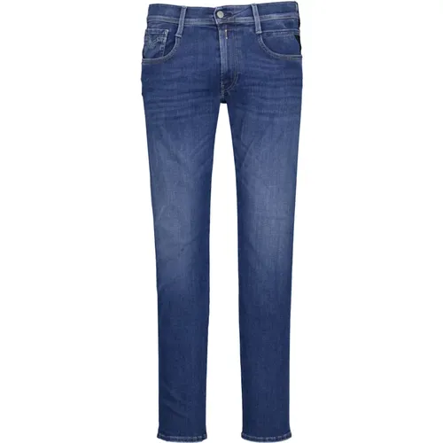 Blaue Jeans , Herren, Größe: W32 L32 - Replay - Modalova