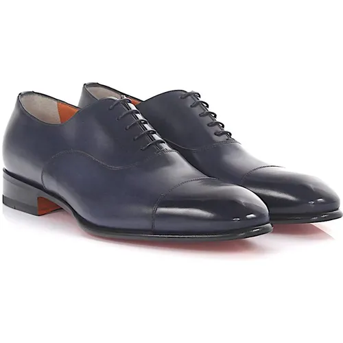 Business Shoes , male, Sizes: 6 UK, 10 UK, 9 1/2 UK, 8 1/2 UK, 7 UK, 7 1/2 UK, 8 UK - Santoni - Modalova