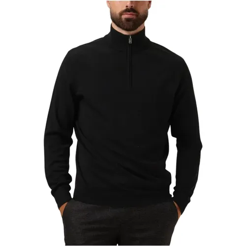 Casual Half Zip Pullover Sweater , Herren, Größe: S - Profuomo - Modalova