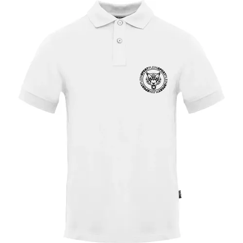 Kurzarm-Poloshirt aus Baumwolle , Herren, Größe: 2XL - Plein Sport - Modalova