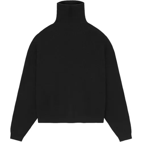 Schwarzer Waffel Turtleneck Pullover - Fear Of God - Modalova