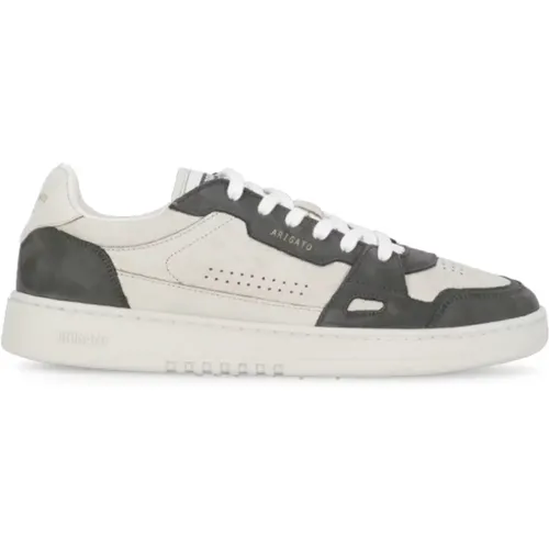 Grey Leather Sneakers with Golden Details , male, Sizes: 5 UK - Axel Arigato - Modalova