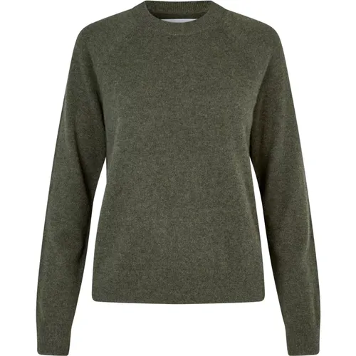 Forest Night Mel Cashmere Sweater , female, Sizes: L, M, XS, S - Samsøe Samsøe - Modalova