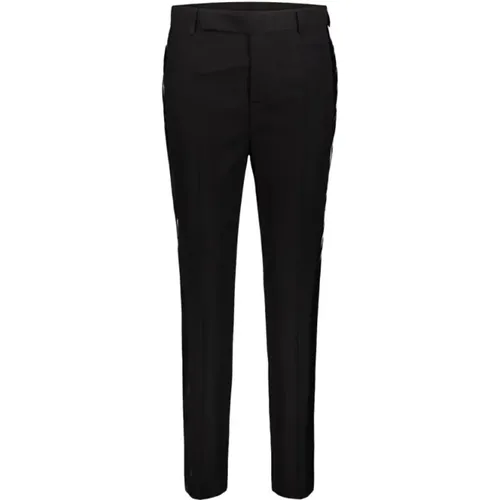 Slim Fit Suit Trousers with Glossy Stripes , female, Sizes: S - Rick Owens - Modalova
