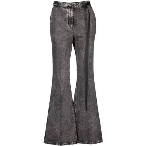 Ausgestellte Denimhose , Damen, Größe: 2XS - Fendi - Modalova