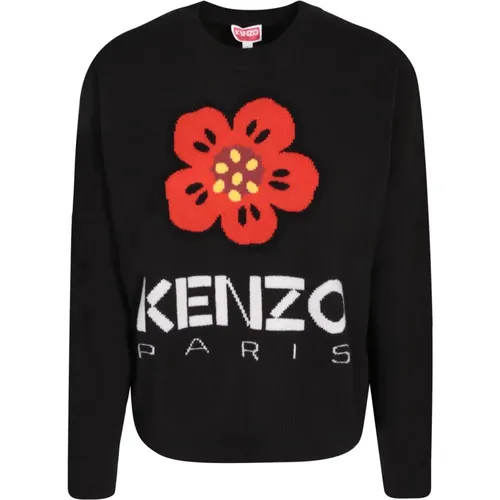 Wool Sweater with Boke Flower Motif , female, Sizes: XS - Kenzo - Modalova
