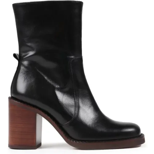 Schwarzer Damen Knöchelstiefel , Damen, Größe: 39 EU - Bronx - Modalova