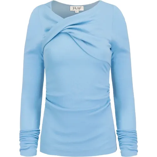 Arctic Wool Top with Twisted Front , female, Sizes: S, L, XS, M - Jaaf - Modalova