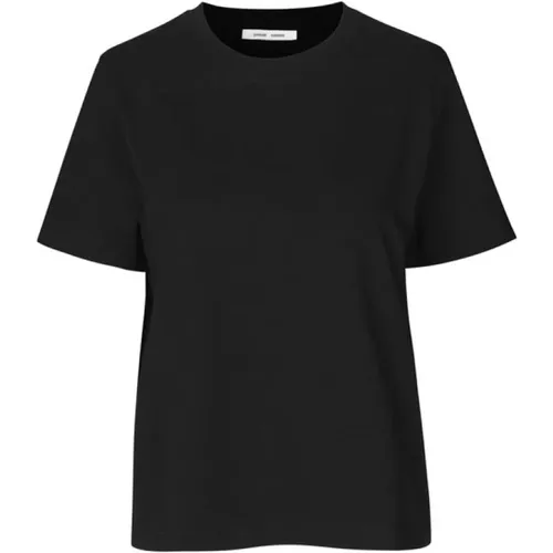 Camino T-Shirt - Schwarz , Damen, Größe: M - Samsøe Samsøe - Modalova