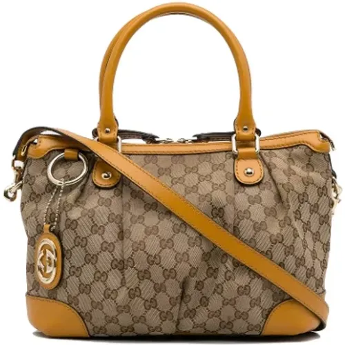 Pre-owned Canvas gucci-bags , female, Sizes: ONE SIZE - Gucci Vintage - Modalova