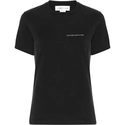 Schwarze T-Shirts & Polos für Frauen - Victoria Beckham - Modalova