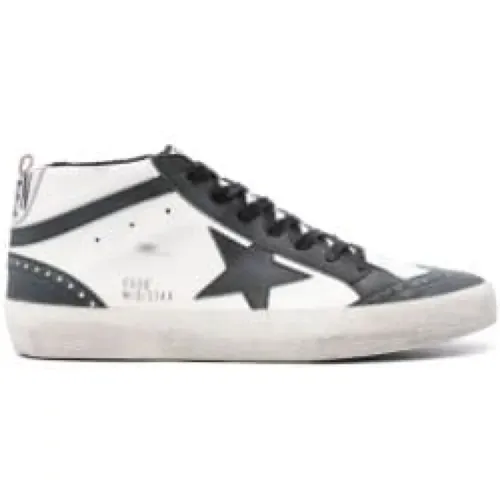 Mid Star Leather Sneakers , male, Sizes: 11 UK, 8 UK - Golden Goose - Modalova