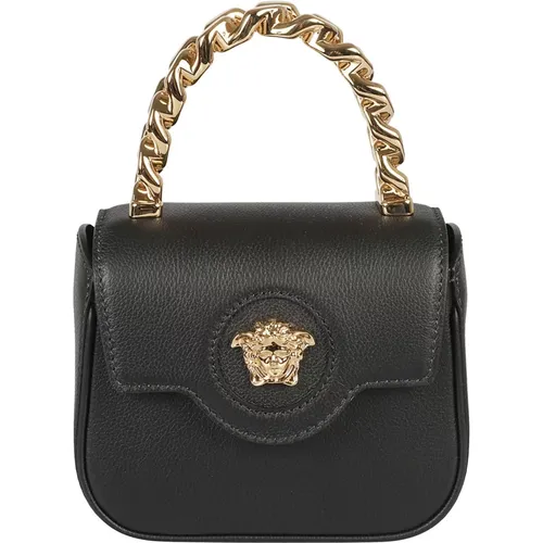 Gold Handbag Medusa Head , female, Sizes: ONE SIZE - Versace - Modalova