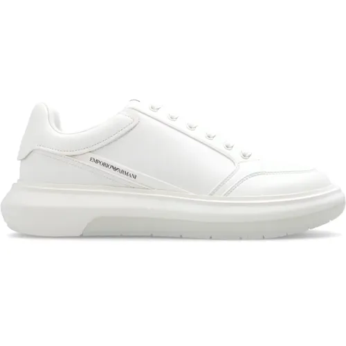 Sneakers with logo , male, Sizes: 10 UK, 9 UK, 12 UK, 8 UK, 11 UK, 7 UK - Emporio Armani - Modalova