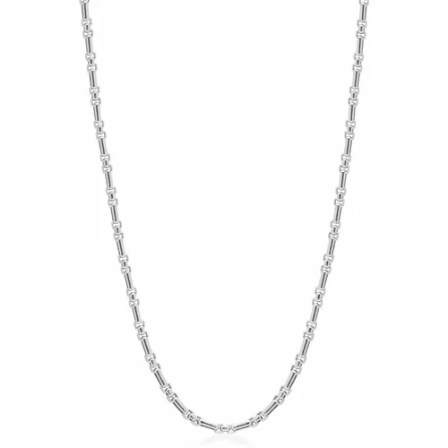 Mens Stainless Steel Modern Figaro Belcher Chain - Nialaya - Modalova