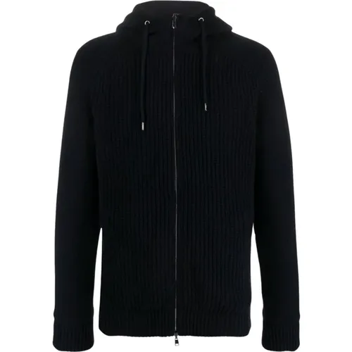 Parka Aw23, Stylish Men`s Zip-through Sweatshirt , male, Sizes: M - Herno - Modalova