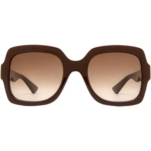 Womens Oversized Square Sunglasses in , female, Sizes: 54 MM - Gucci - Modalova