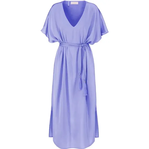 Solid Color Dress , female, Sizes: XL - IVI - Modalova