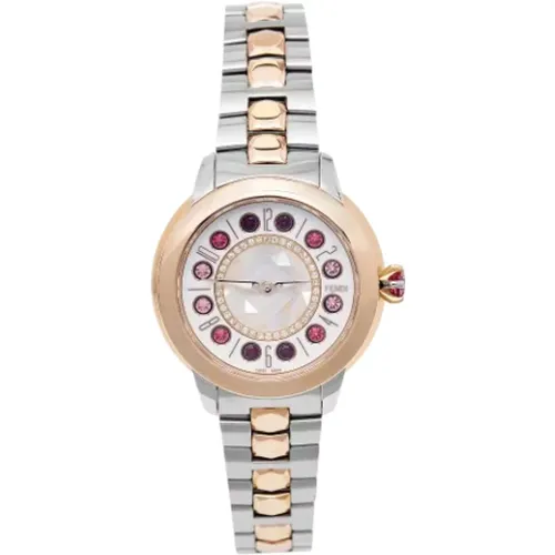 Pre-owned Stainless Steel watches , female, Sizes: ONE SIZE - Fendi Vintage - Modalova