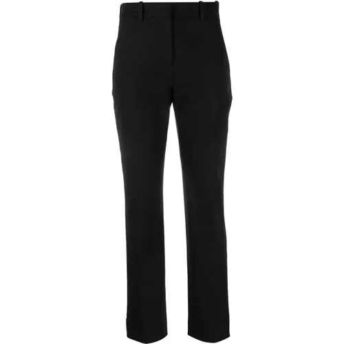 Schwarze Slim Ankle Casual Hose , Damen, Größe: S - Calvin Klein - Modalova