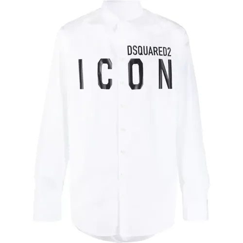 Shirt with printed logo , male, Sizes: S, 2XL, M - Dsquared2 - Modalova