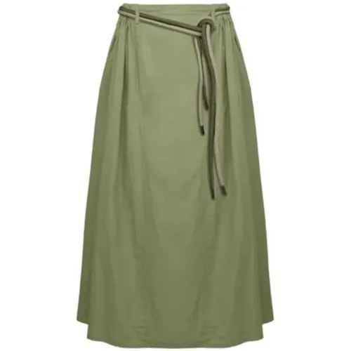 Belted Skirt , female, Sizes: L - BomBoogie - Modalova