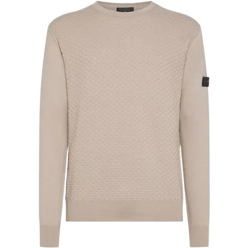 Natural Sweaters with Long Sleeves , male, Sizes: XL, S, M, 3XL, L, 2XL - Peuterey - Modalova