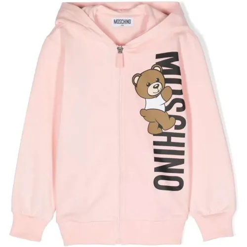 Rosa Teddy Bear Sweatshirt Moschino - Moschino - Modalova