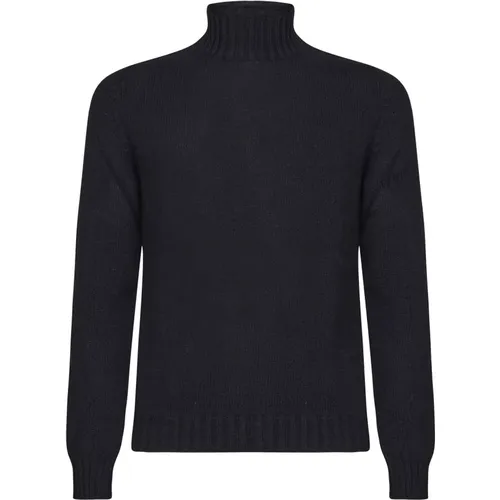 High Neck Sweater Blue , male, Sizes: 3XL, XL - Fedeli - Modalova