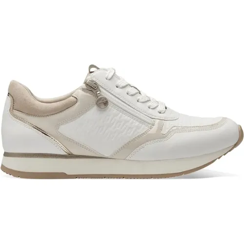 Sneakers Offwhite Comb , female, Sizes: 6 UK, 5 UK, 4 UK, 8 UK, 7 UK - tamaris - Modalova