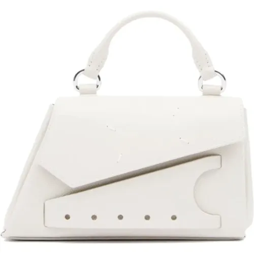 Off- Leather Bag with Signature Logo , female, Sizes: ONE SIZE - Maison Margiela - Modalova